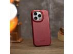 iCarer CE Oil Wax Premium Leather Folio Case Kožené puzdro pre iPhone 14 Pro Flip Magnetic MagSafe Red (AKI14220706-RD)