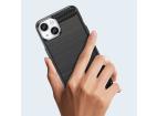 Carbon Case iPhone 14 flexibilné zadné gélové puzdro čierne