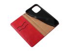 Magnetový popruh puzdro iPhone 14 Plus Case s Flip Wallet Mini Lanyard Stand Red