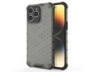 Puzdro Honeycomb pre iPhone 14 Pro Max Armored Hybrid Cover Black