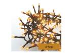 LED vianočná reťaz – cluster, 6 m, vonkajšia aj vnútorná, vintage, časovač