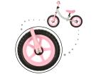 Trojkolka Fix Balance cross-country bicykel bielo-ružový