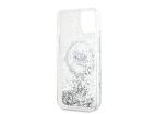 Karl Lagerfeld Liquid Glitter Choupette Head MagSafe puzdro pre iPhone 15 Plus / 14 Plus - číre