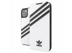 Adidas OR Booklet PU puzdro na iPhone 13 6,1" čierna biela/čierna biela 47092