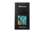 Puzdro z dreva a živice pre iPhone 14 Pro Bewood Unique Turquoise - tyrkysové a čierne