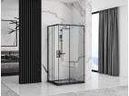Sprchovací kút REA PUNTO - čierny 80x100 S detským bazénom Savoy black