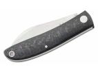 FOX knives  FX-273 CF Livri vreckový nôž 7 cm, uhlíkové vlákno, kožené puzdro