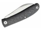 FOX knives  FX-273 CF Livri vreckový nôž 7 cm, uhlíkové vlákno, kožené puzdro
