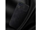 Kožené puzdro s krytom na fotoaparát pre iPhone 15 Pro Max Nillkin Qin Pro Leather - čierne