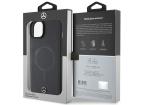 Mercedes MEHMP15M23RCMK iPhone 15 Plus 6,7" čierne/čierne pevné puzdro Smooth Leather MagSafe