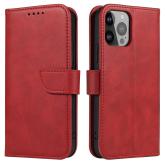 Puzdro s magnetom pre Samsung Galaxy S23+ flip cover stand for wallet red