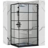 Sprchovací kút REA CONCEPT 80x100 - čierny S detským bazénom Savoy