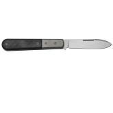 LionSteel CK0111 CF Barlow vreckový nôž 7,5 cm, Spear Point, titán, uhlíkové vlákno