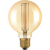 Dekoratívna LED žiarovka E27 G95 8,8W = 60W 806lm 2200K Warm 320° Filament Dimmable OSRAM Vintage 1906