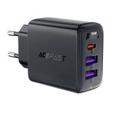 Acefast A57 PD 35W GaN 2 x USB-A + USB-C nabíjačka s 3 portami - čierna