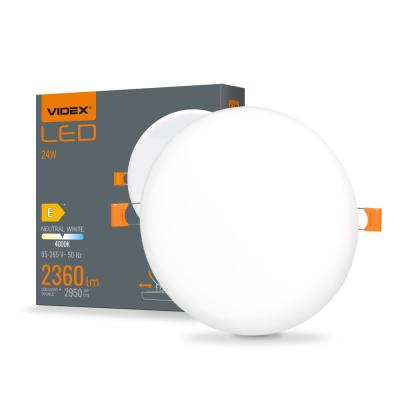 Bezrámový LED panel VIDEX okrúhly 24W Neutrálna biela + Záruka 3 roky
