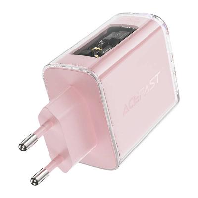 Sieťová nabíjačka Acefast A45, 2x USB-C, 1xUSB-A, 65W PD (ružová)