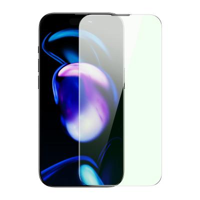 Baseus celoobrazovkové tvrdené sklo pre iPhone 14 Pro s filtrom proti modrému svetlu a 0,3 mm krytom reproduktora + montážny rám