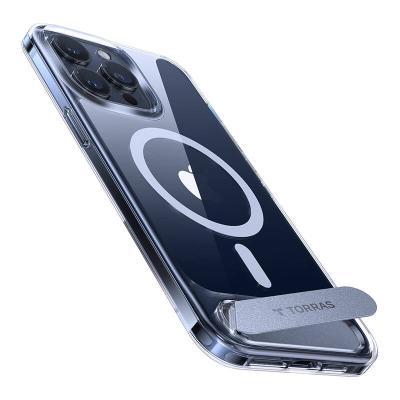 Puzdro Torras UPRO Pstand pre iPhone 15 Pro (transparentné)