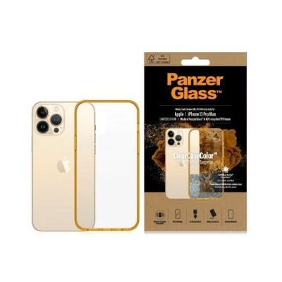 PanzerGlass ClearCase antibakteriálne puzdro s certifikáciou Military Grade pre iPhone 13 Pro Max - číro žlté