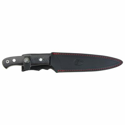 Muela CRIOLLO-18 lovecký nôž 17,5 cm, čierna, Micarta, kožené puzdro